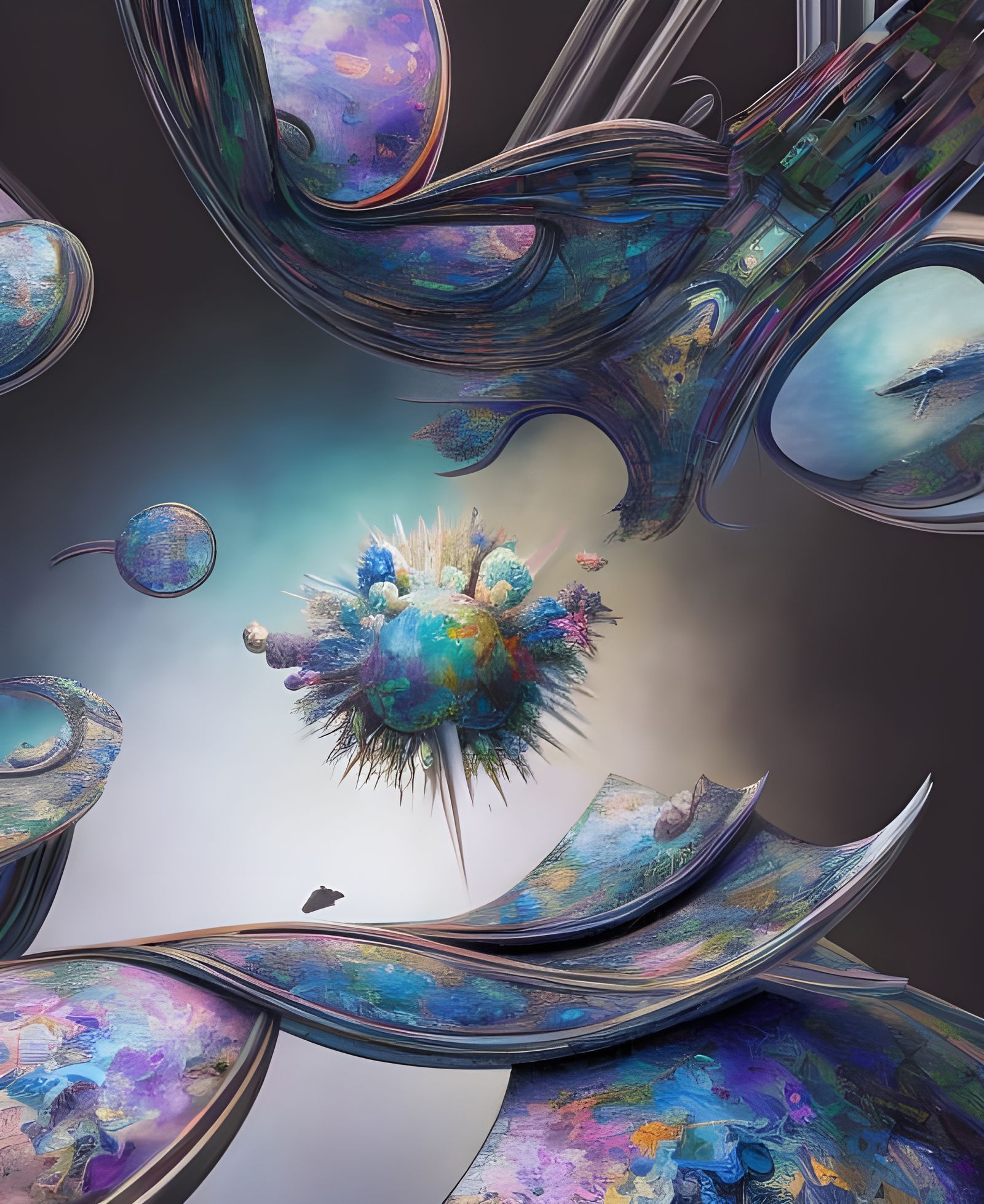 Geometric Abstract Art in 8K Resolution