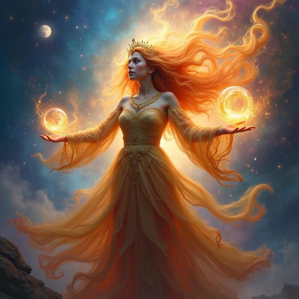 Celestial Goddess of Cosmic Wonder