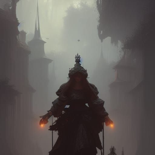 Dark Fantasy Art Nouveau Splash Screen