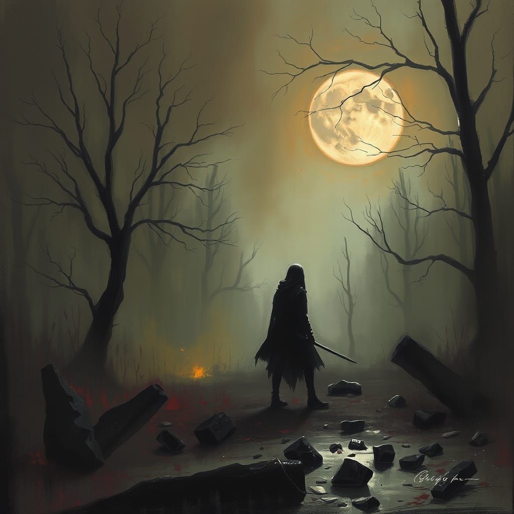 Sinister Garden of Ash and Broken Pieces