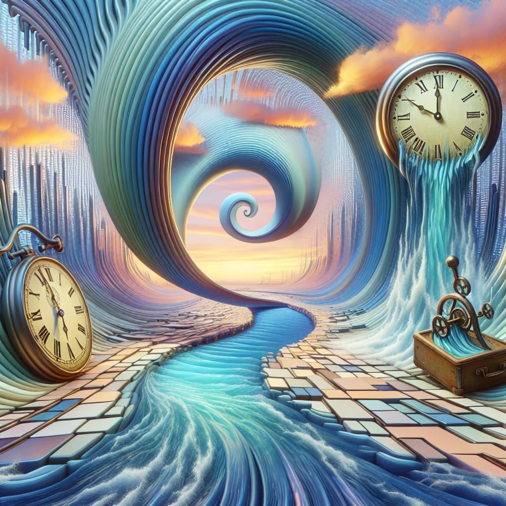 Dreamlike Time Distortion in Pastel Hues