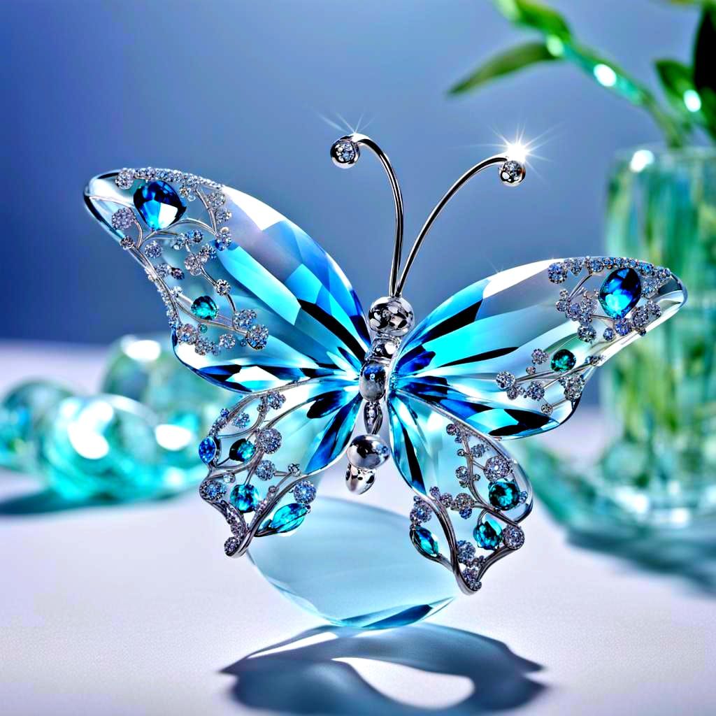 Crystalline Butterfly: An AI Generated Image