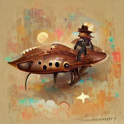 Steampunk Spaceship Cowboy Adventure