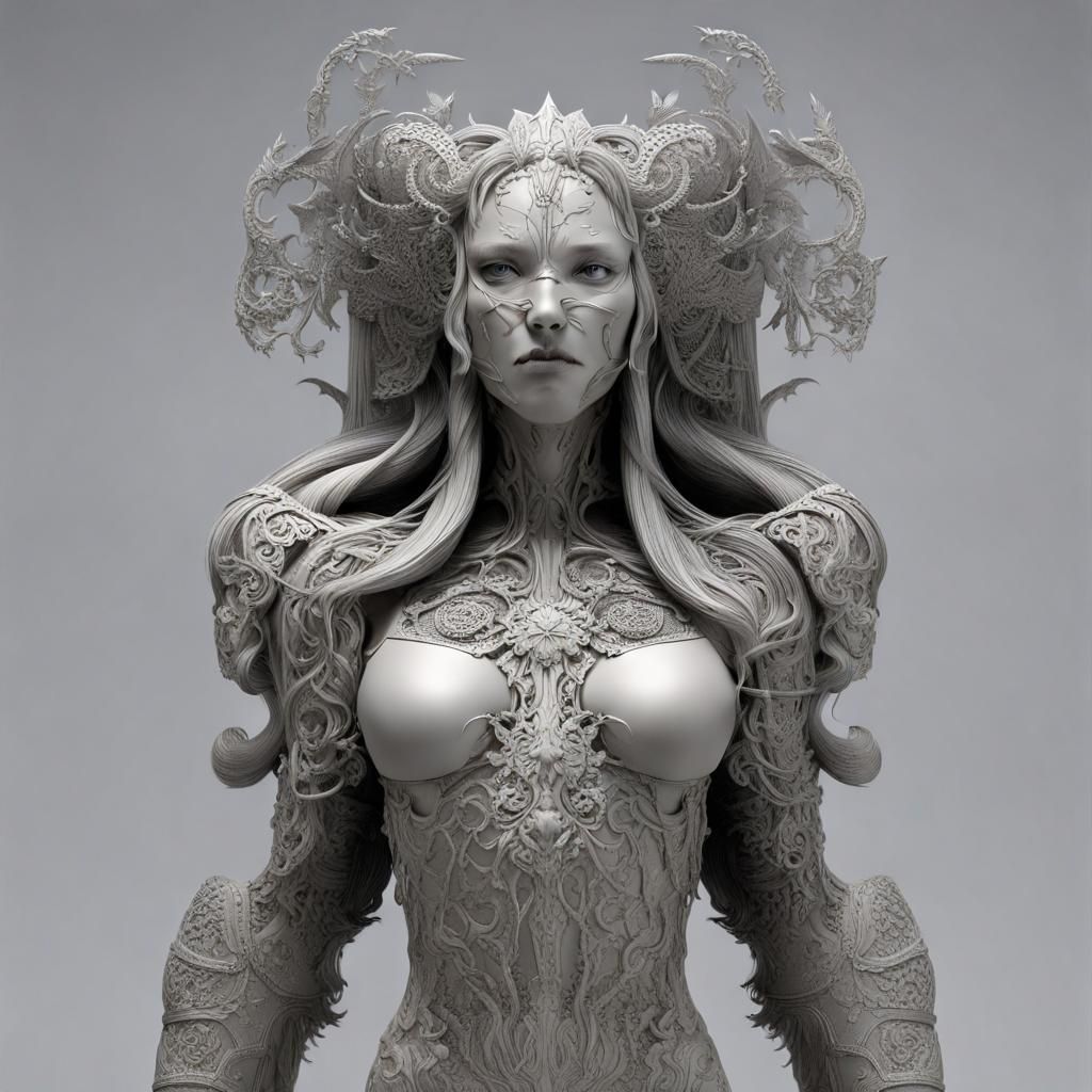 Hel: Award-Winning 3D Render with Sharp Focus