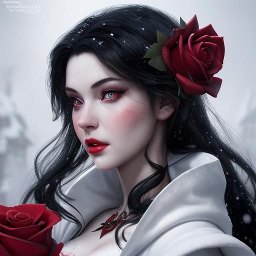Hyperrealistic Portrait of Snow White