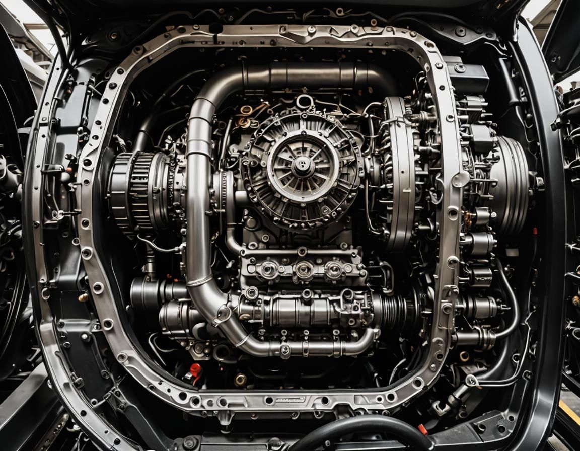 Detailed Engine Inside Another Engine