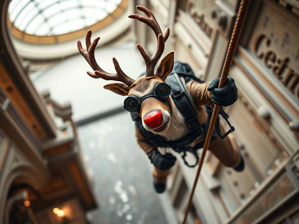 Rudolph the Red Nosed Thief in High Stakes Heist