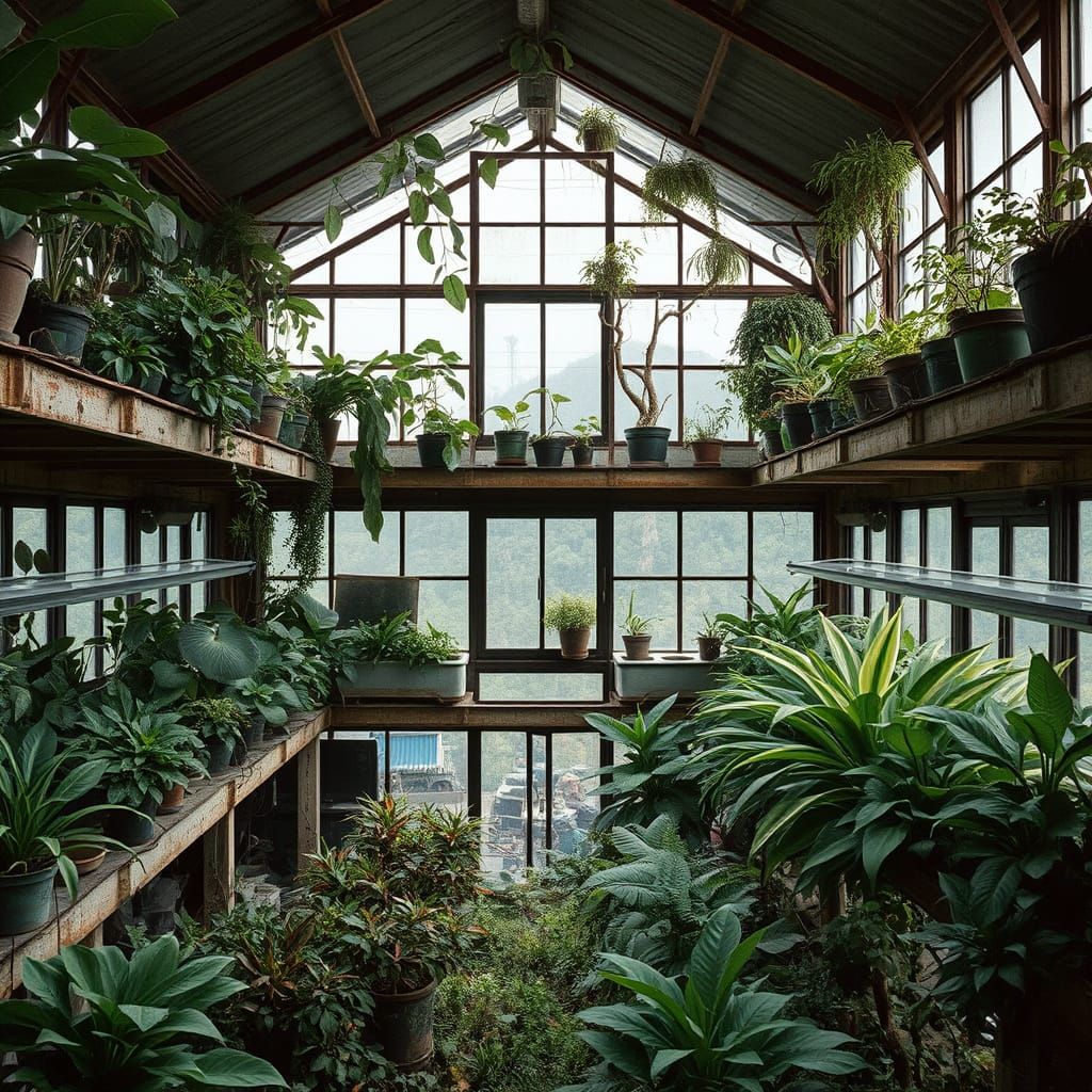 Lush Loft with Aquaponics, Film Photography