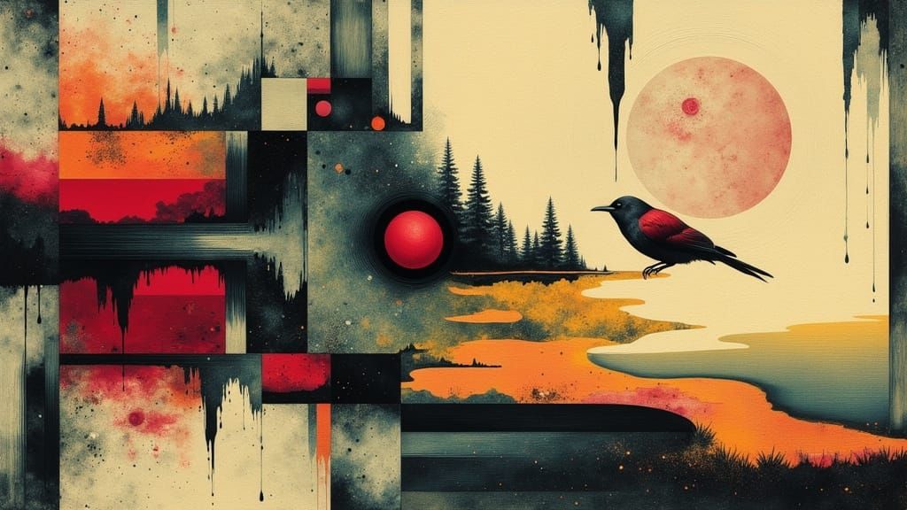 Surreal Choreographed Chaos with Optical Illusions