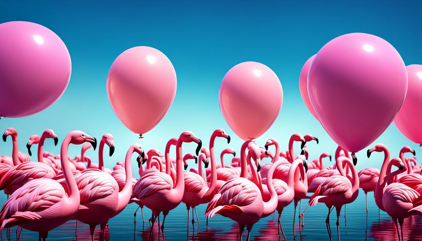 pink flamingos