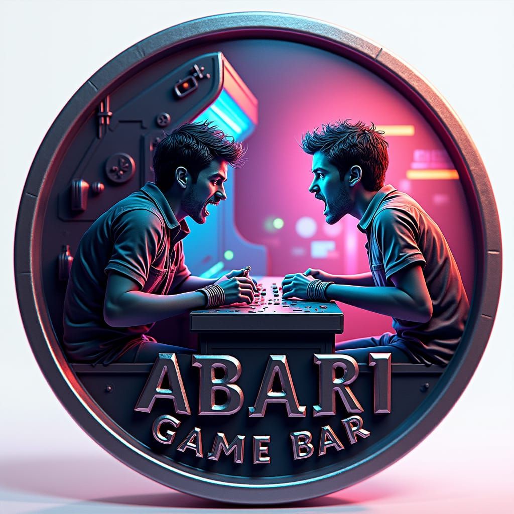Arcade Competition Embossed on Metallic Coin
