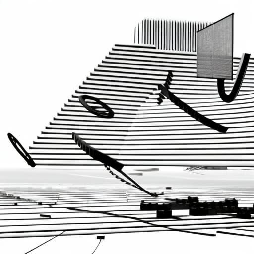 Abstract Time Flow: Fractal Biomech in Black and White