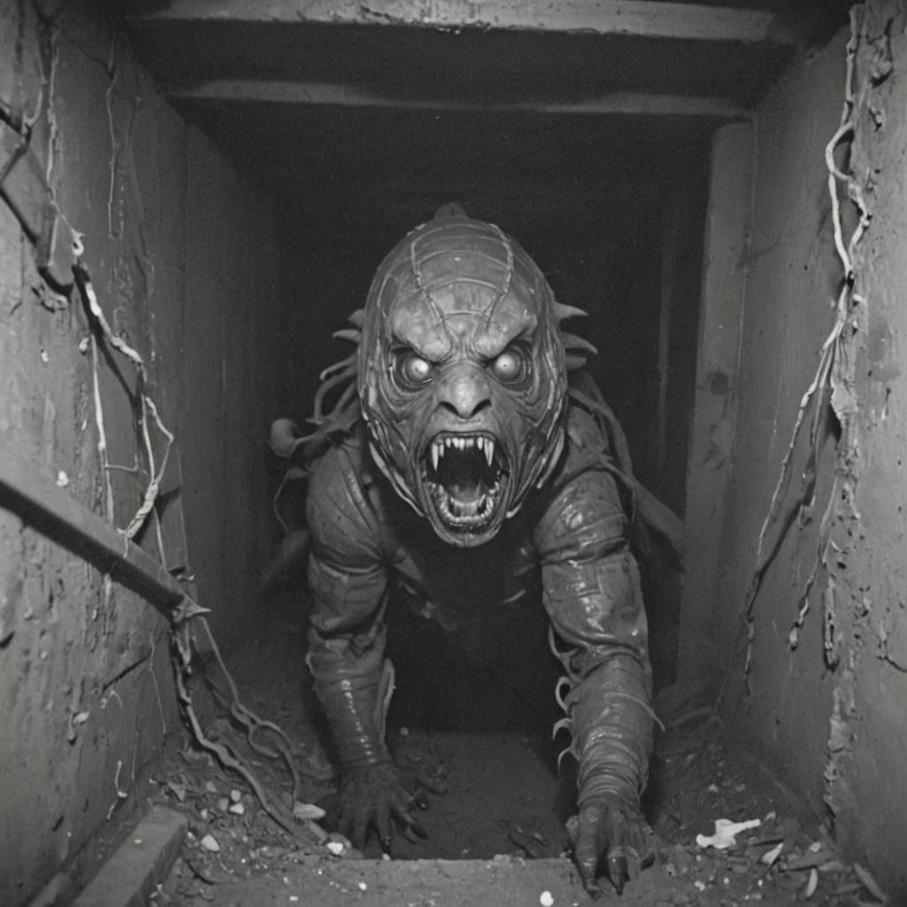 Unsettling Creature Crawls Through Ventilation Shaft