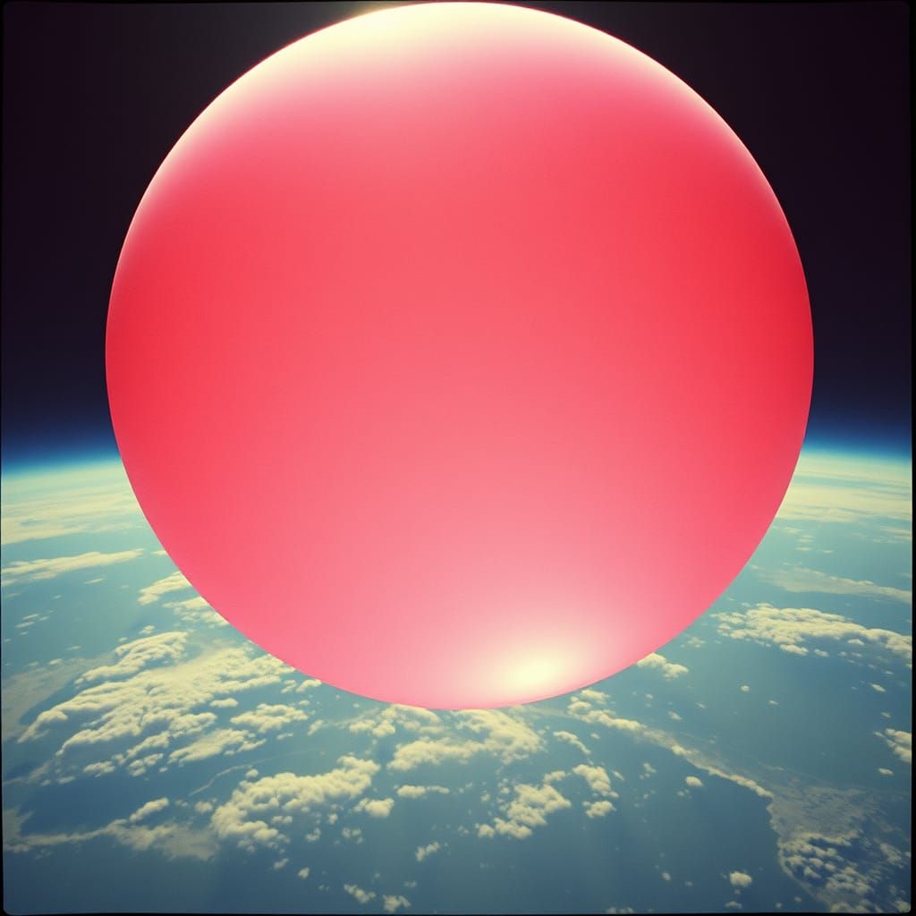 Ethereal Bubblegum Orb Dominates Celestial Horizon