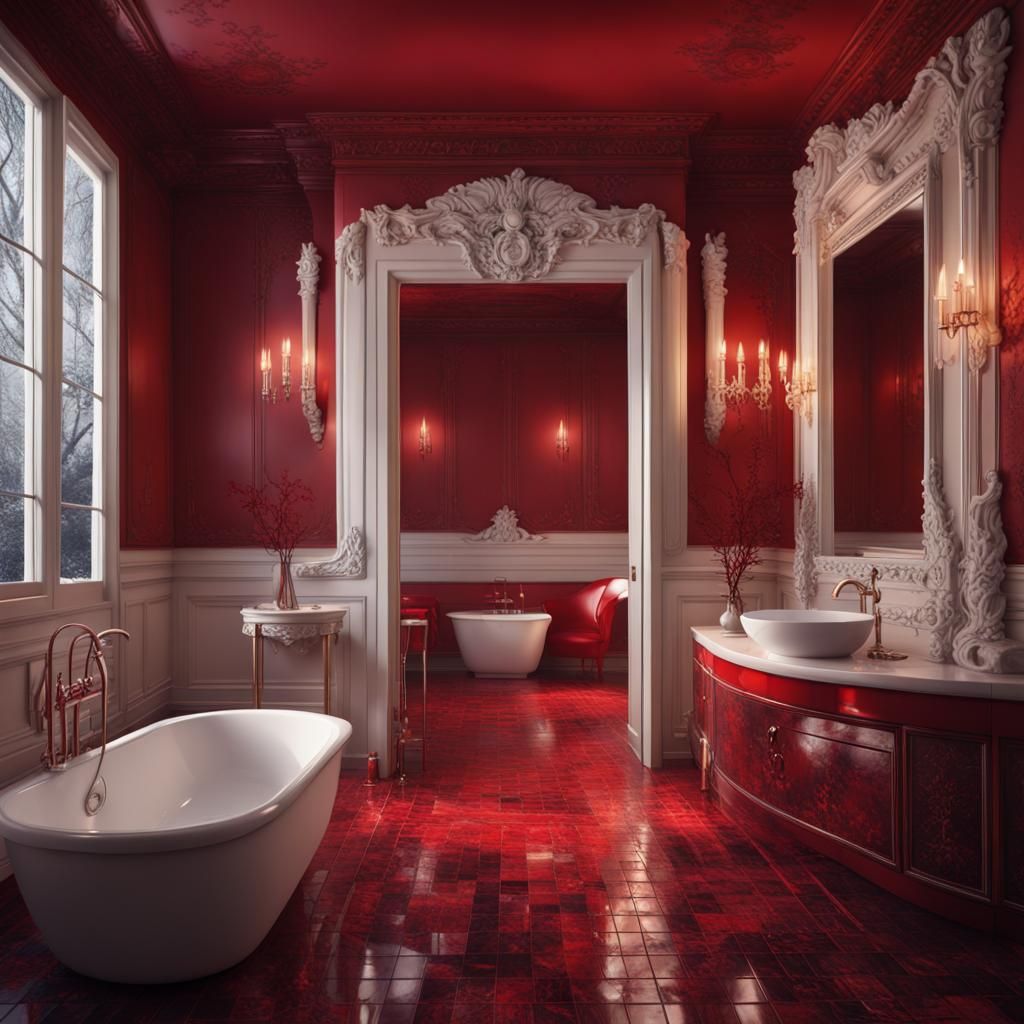 Bathroom Scene with Toothbrush in Detailed Digital Art