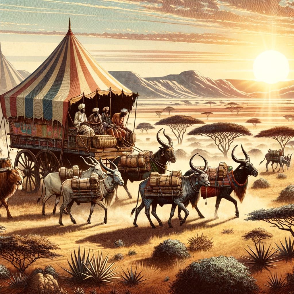 Bantu Caravan in Classical Age Splendor