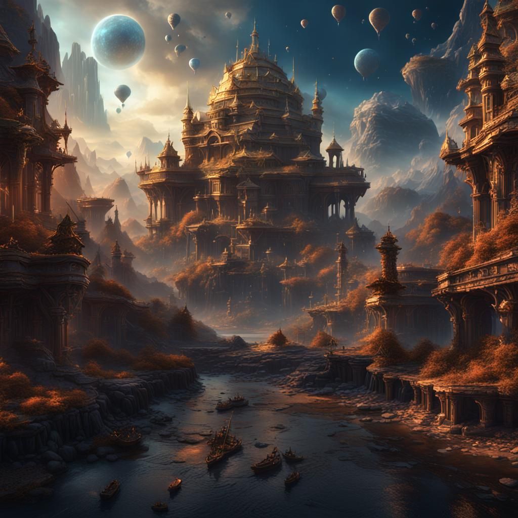 Fantastical Seventh Star Fantasy Concept Art