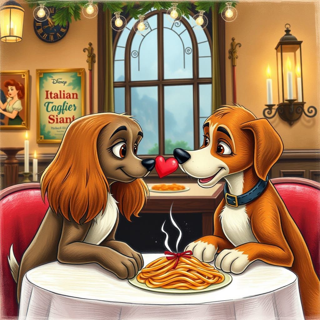 Whimsical Disney-Inspired Moment of Romance