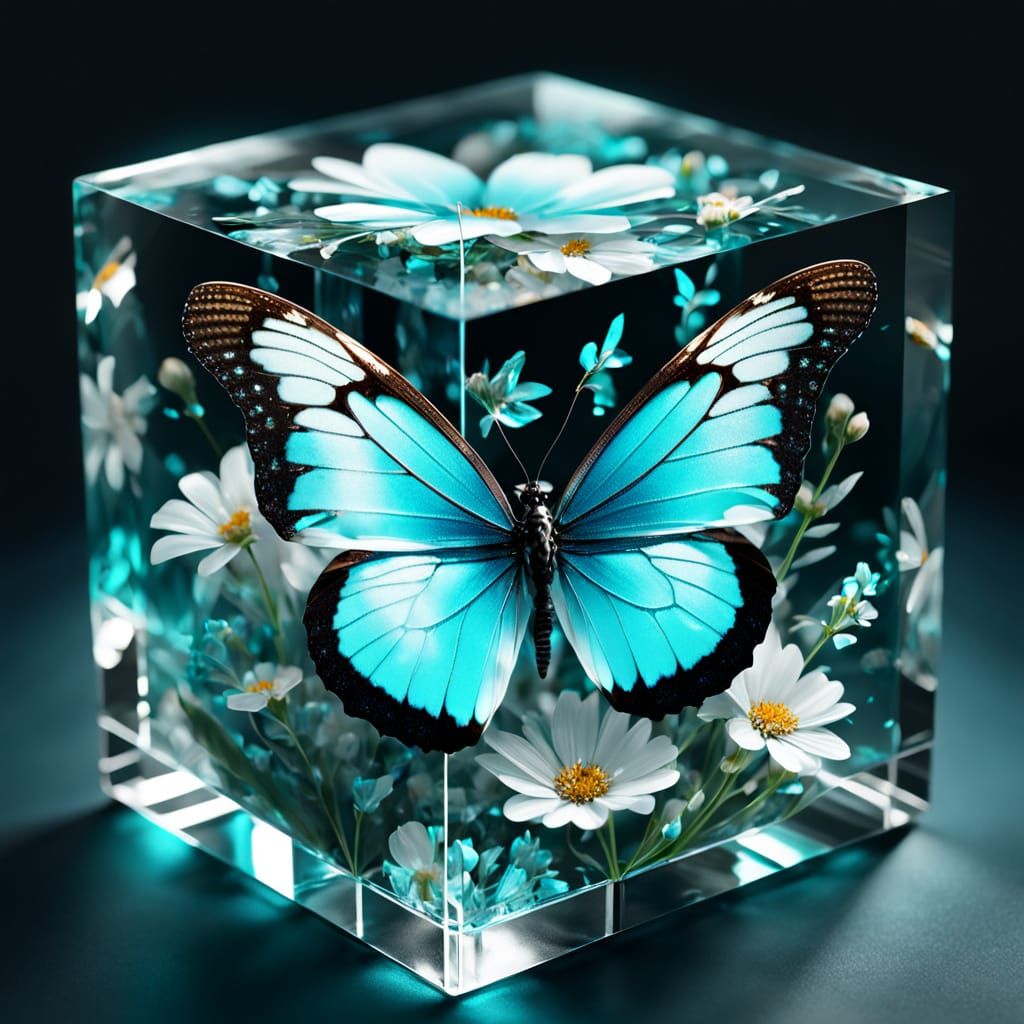 turquoise butterfly