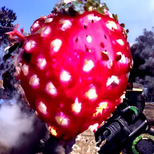 Strawberry Grenade Exploding