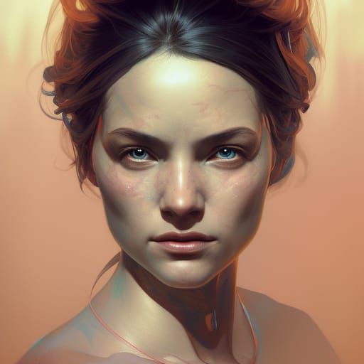 Detailed Portrait of Mother in Volumetric Lighting