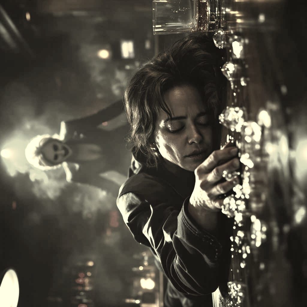 Political Bar Scene as Detailed Matte Painting