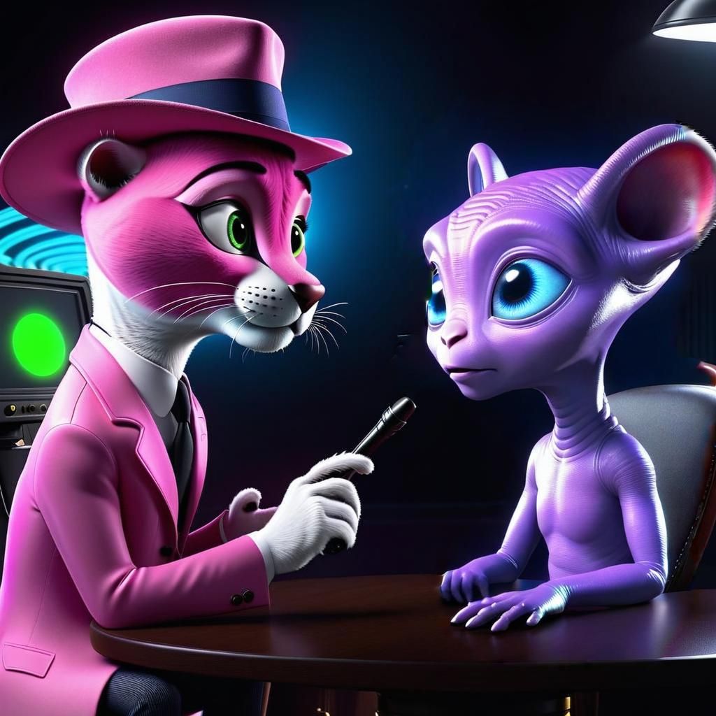 Pink Panther Switches Roles and Becomes Detective
