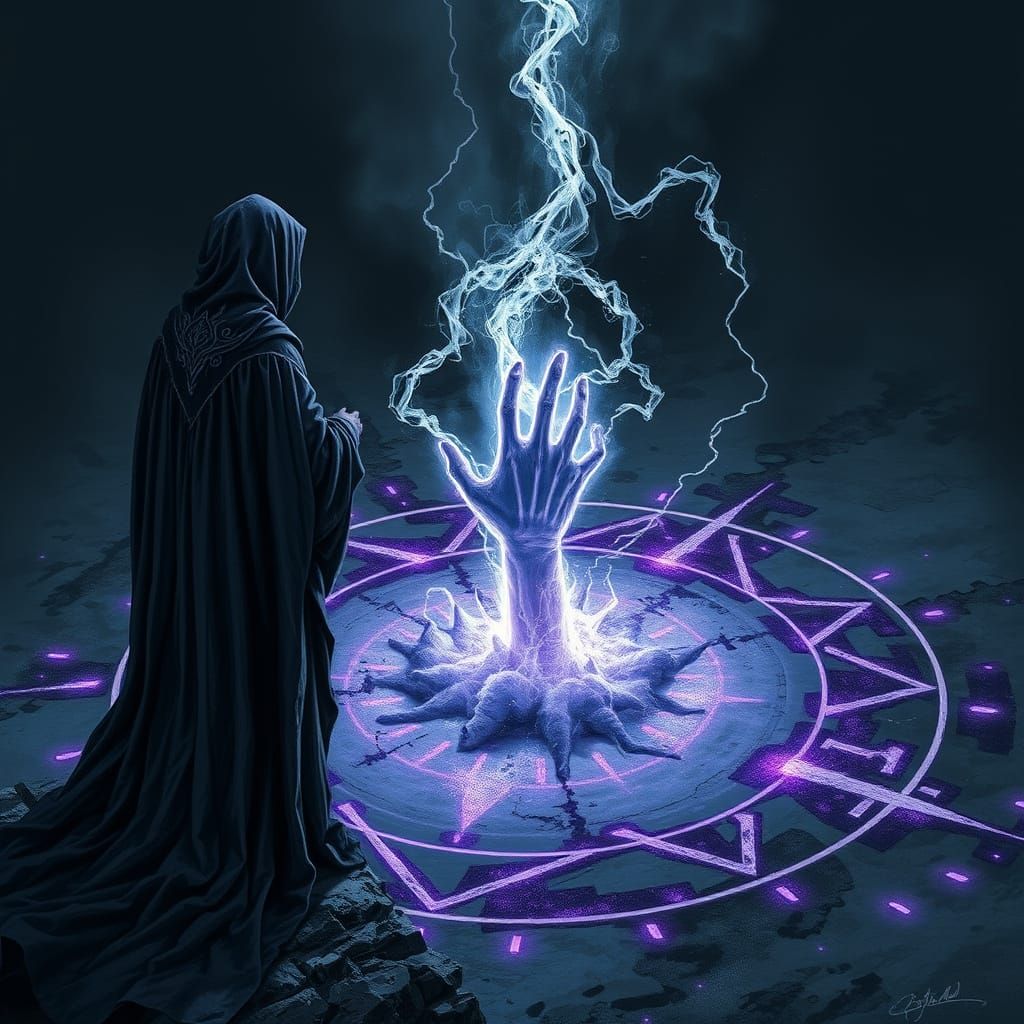 Dark Ritual Unveils Spectral Grasp in Fantasy Style