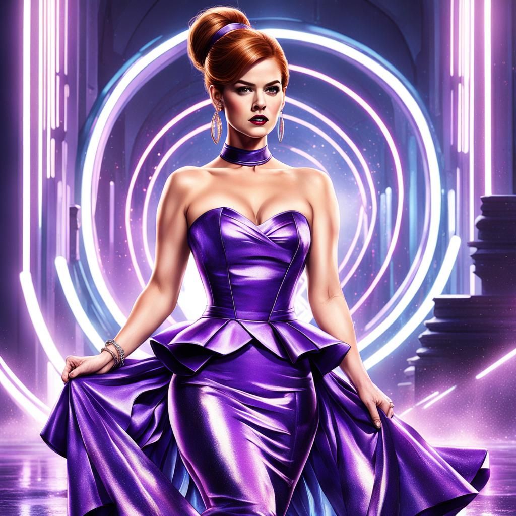 Isla Fisher as Daphne Blake in Purple Prom Dress