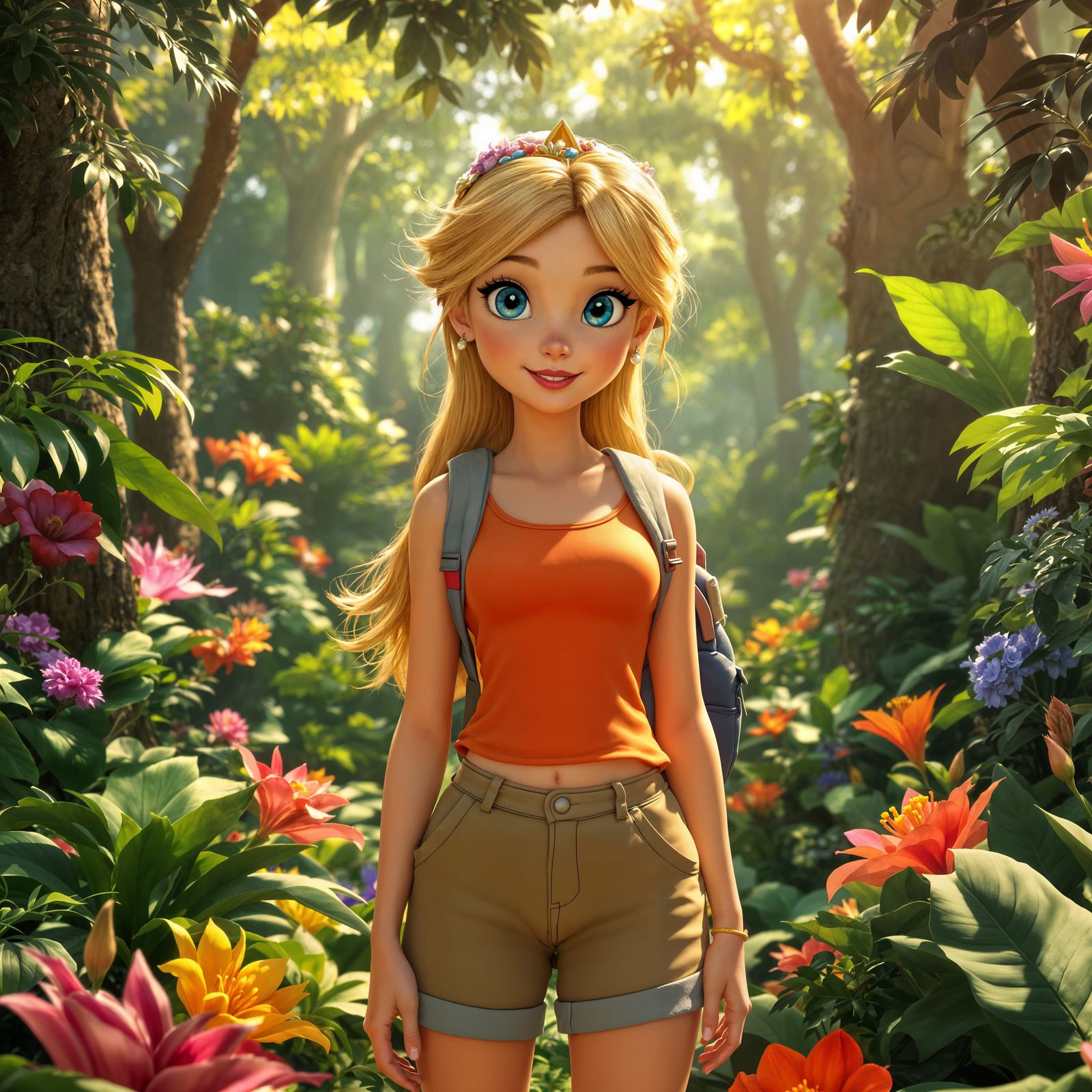 Disney Princess Dora Explorer Portrait