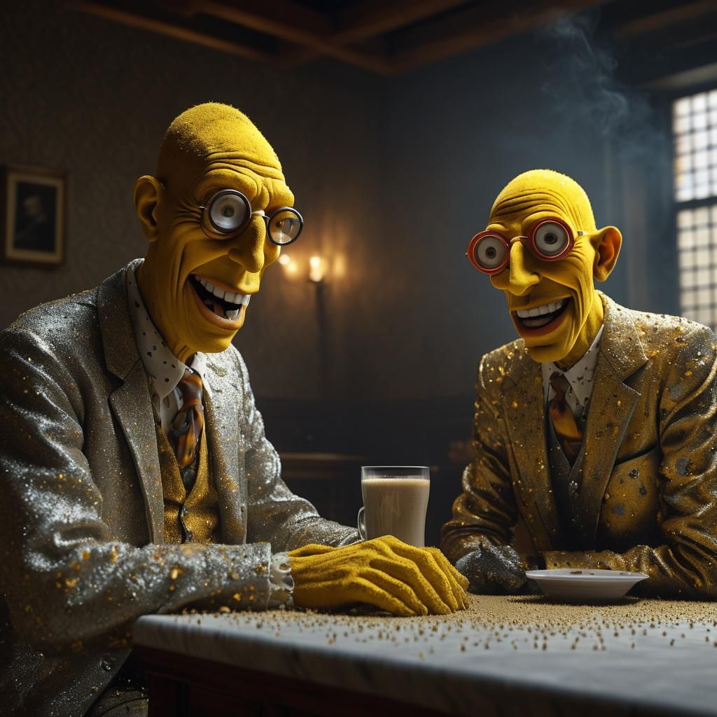 Extravagant Alien Party in Photorealistic Style