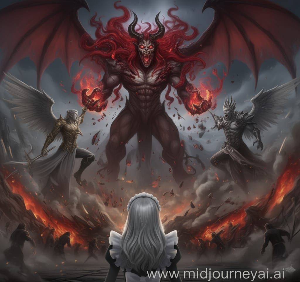 Hyperrealistic Demon Battle: Husband vs. Evil Sirzechs