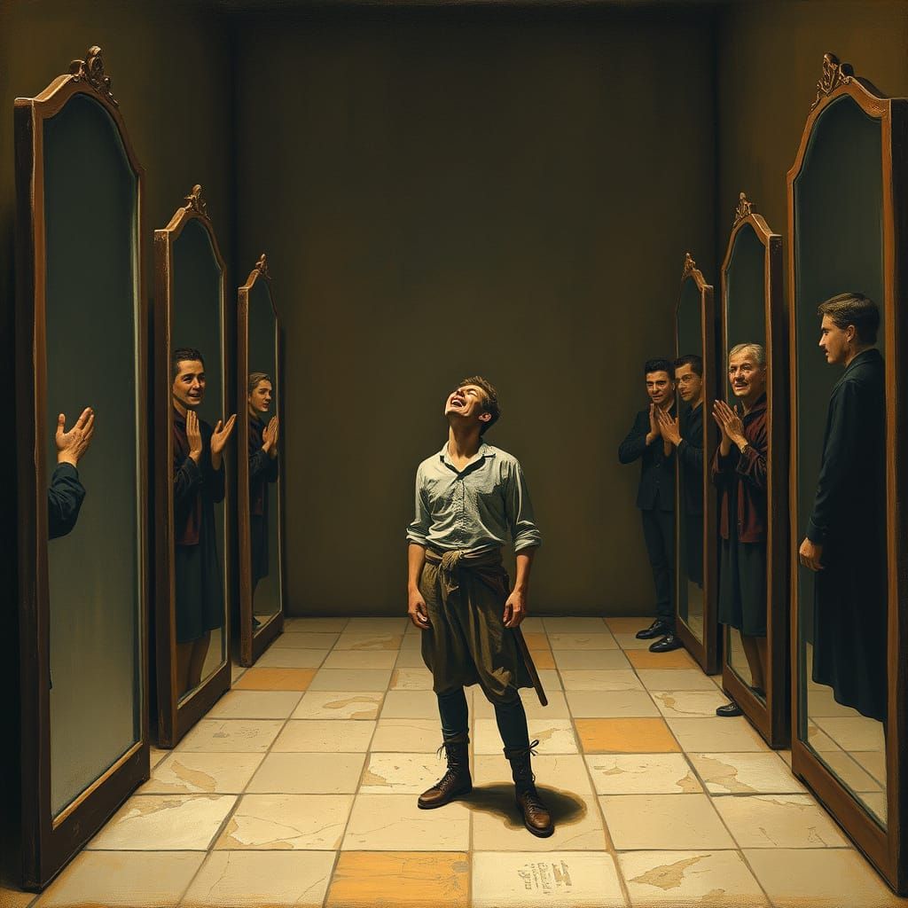 Figure Seeks Answers in Empty Mirrors, Expressive Style