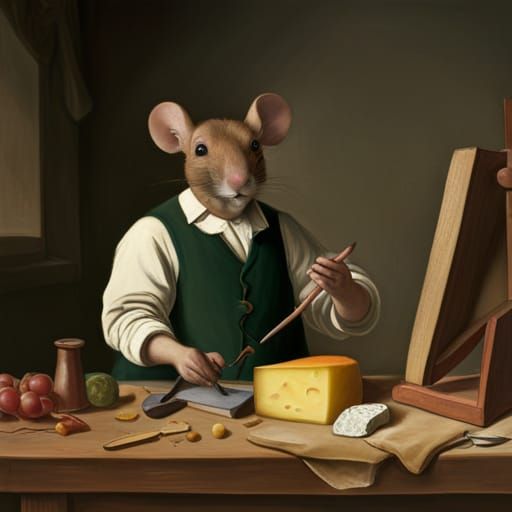 Renaissance Mouse Sculptor Creates Cheese Art