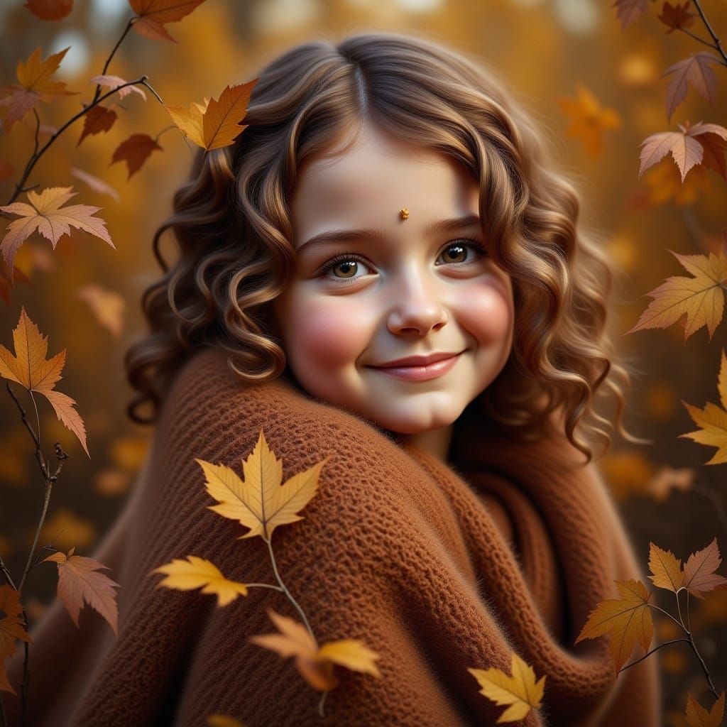 Autumnal Portrait with Warm Tones
