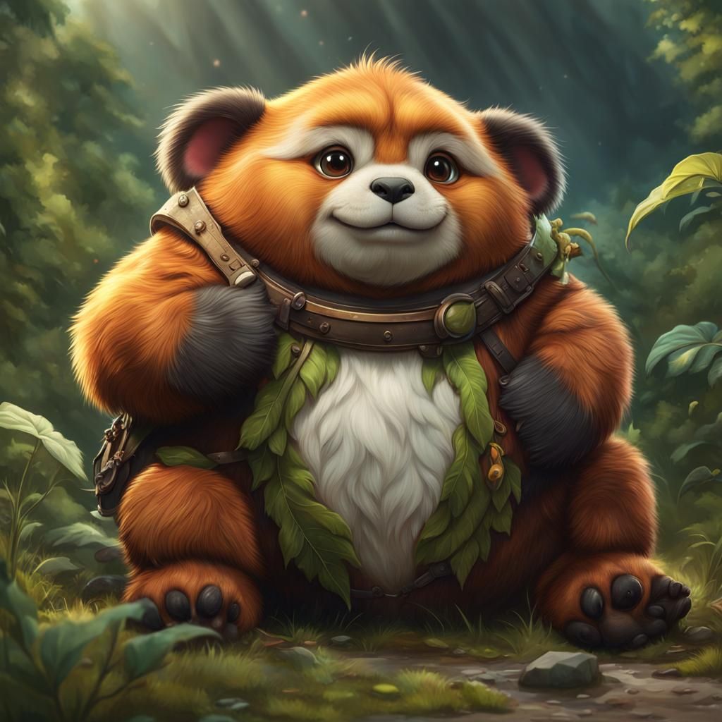 Cute Chubby Creature Concept Art in 8k