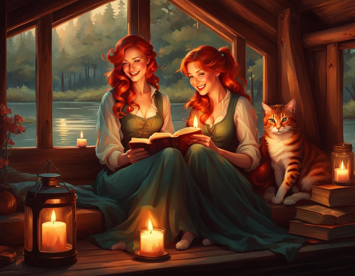 "Once upon a time, a woman had a daughter who had cat paws" "Oh mum, you're so silly!"