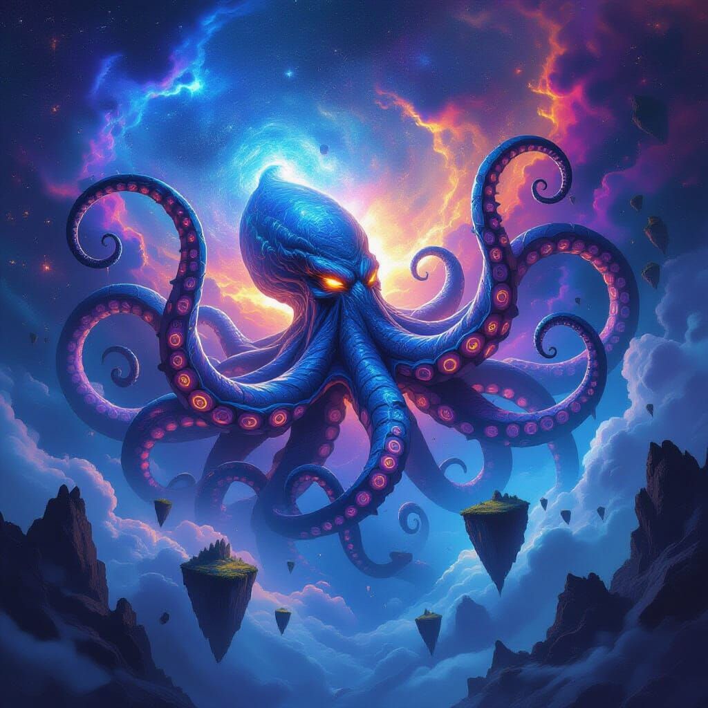Colossal Kraken Emerges From Cosmic Nebula
