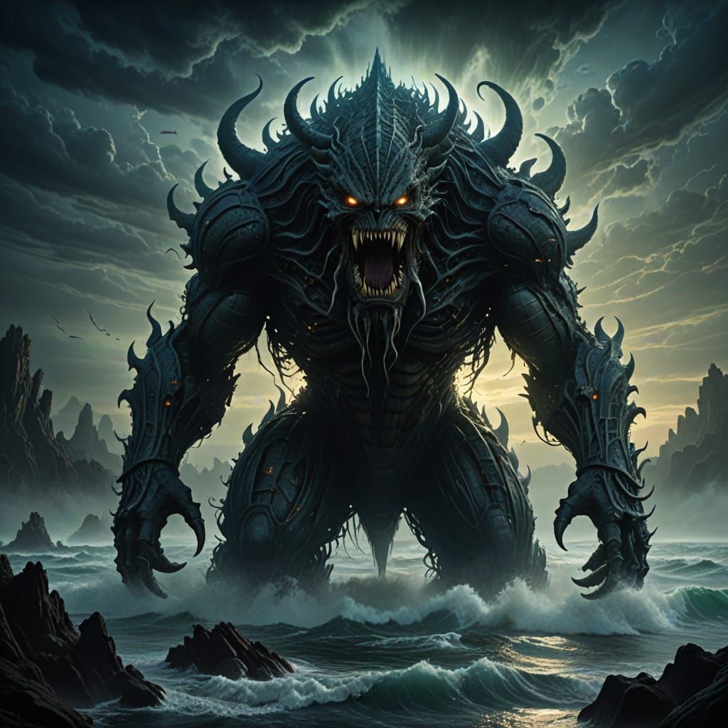 Ethereal Beast Rises from the Abyss in a Cinematic Masterpie...