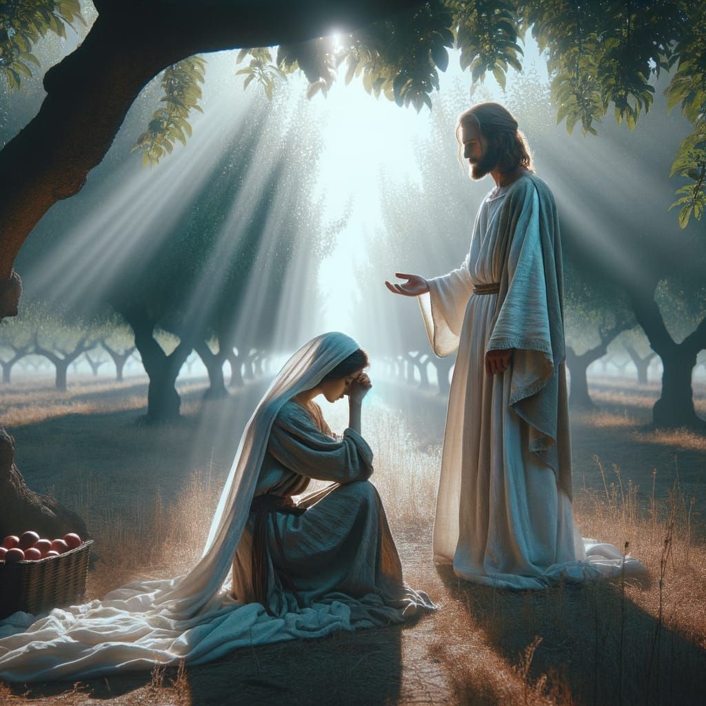 First Century Jewish Woman in Emotional Intensity, Blessed b...