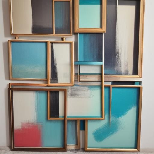 Abstract Art Frames in Minimalist Style