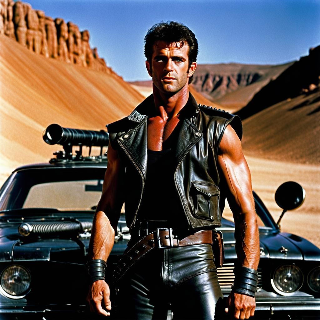 Mad Max Inspired Image in 1980s Film Style