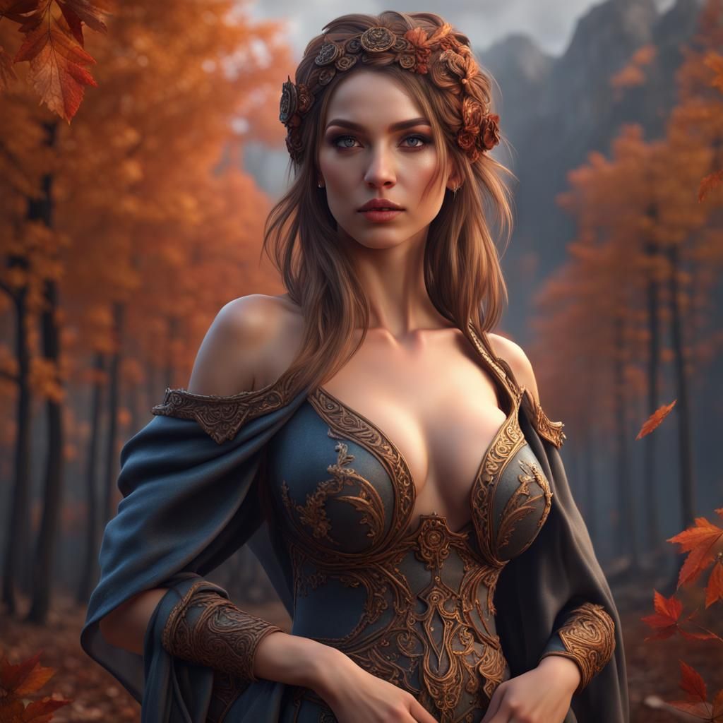 Beautiful woman Undomiel LOTR