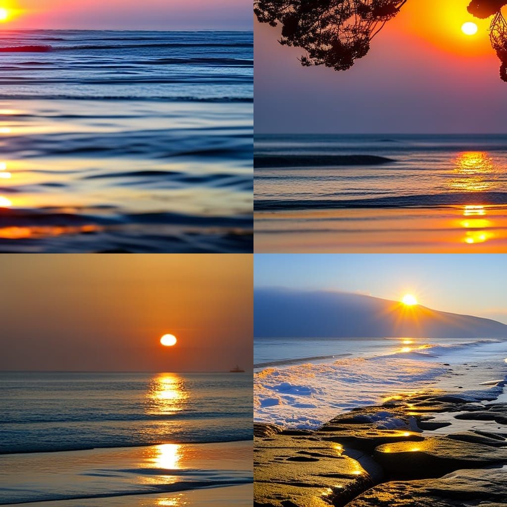 Dramatic Sunrise at Sea with Focalor Sigil