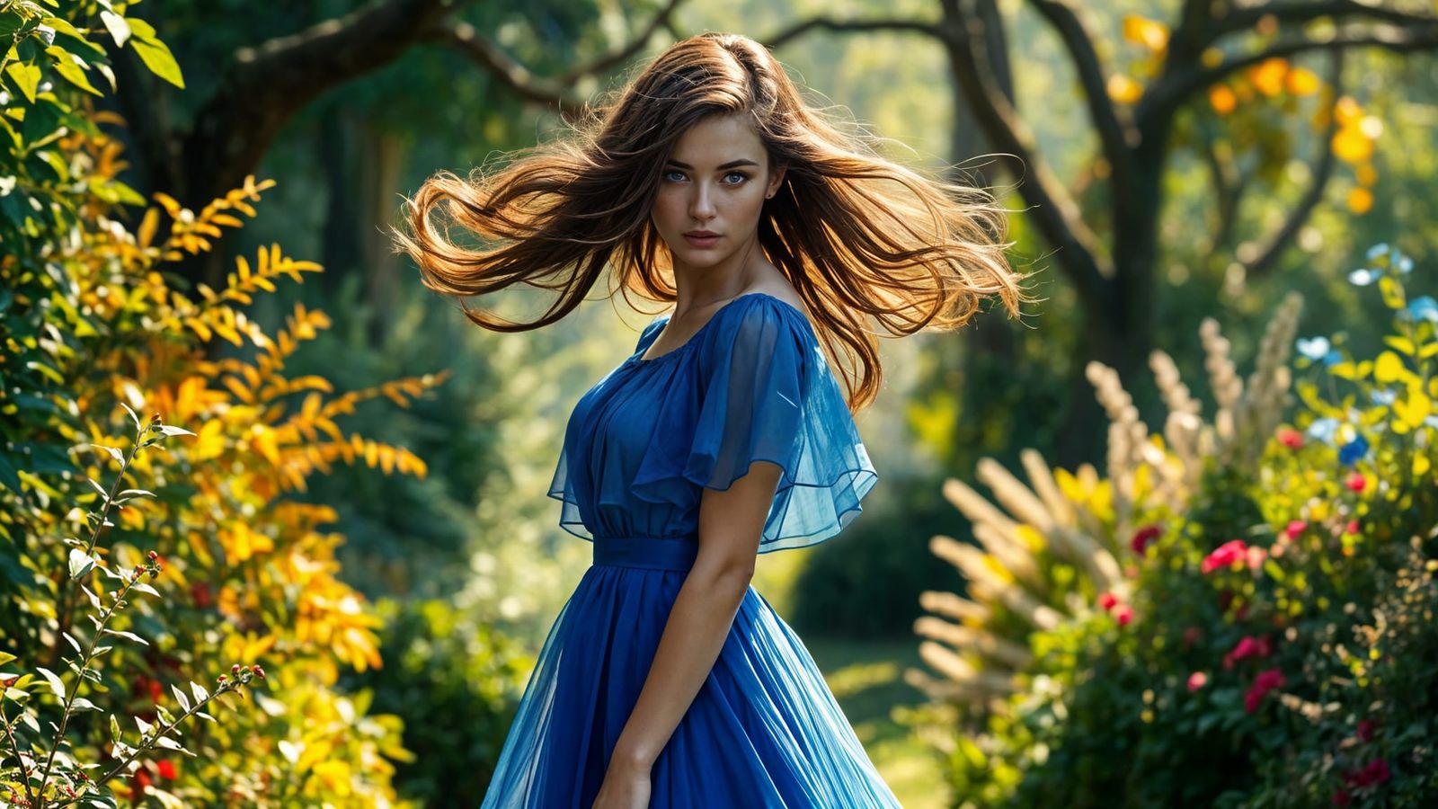 Ethereal Princess in Secret Garden