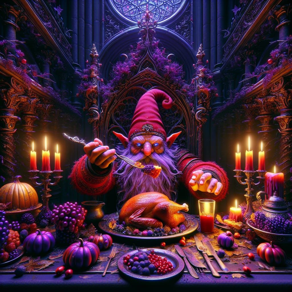 Red Gnome's Lavish Medieval Feast in 8K