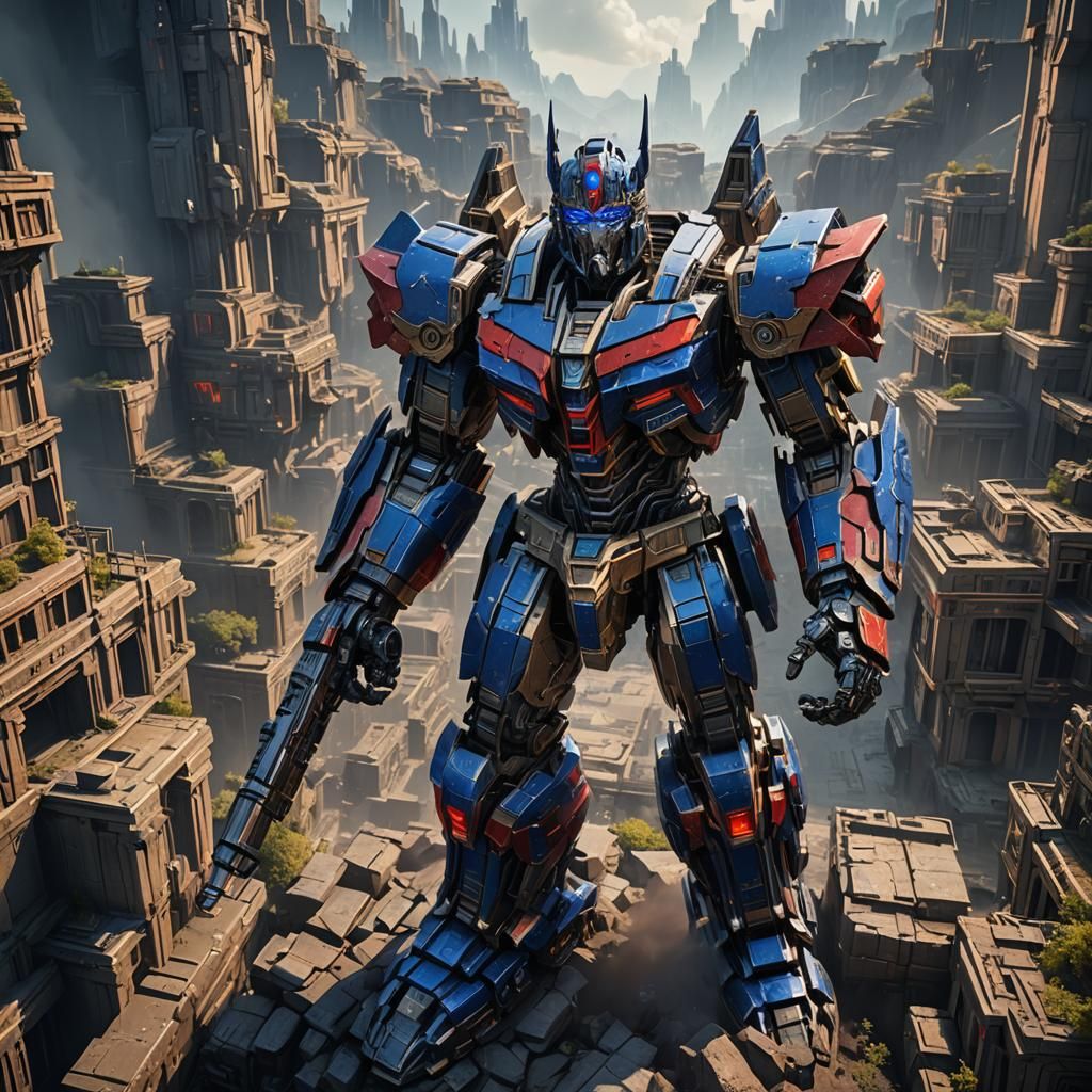 Optimus Detailed Matte Painting in Unreal Engine 5