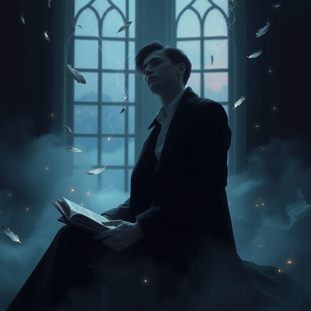 Ethereal Dreamer Lost in Cinematic Twilight