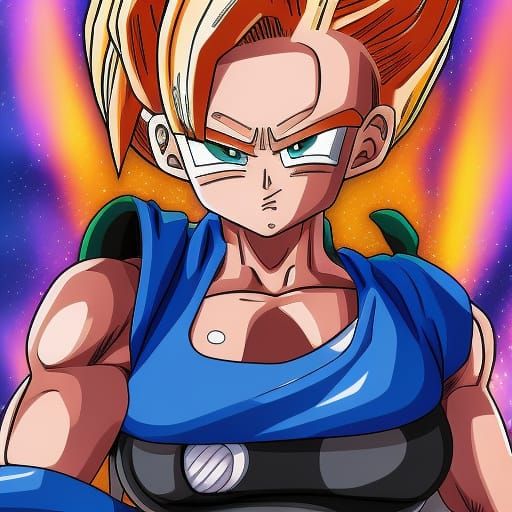 Bulma in Bikini: Anime Key Visual Art