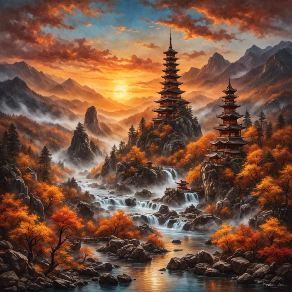 Amber Sculpture in Oil Chalk Style